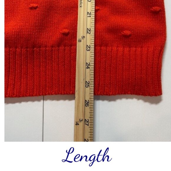 Crown & Ivy Women’s Orange Textured Sweater Size Large NWT - Picture 6 of 6